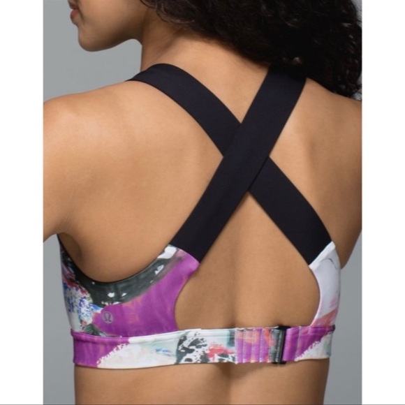 Lululemon Adjustable Cross Back All Sports Bra in Pigment Wave Multi - Picture 4 of 5